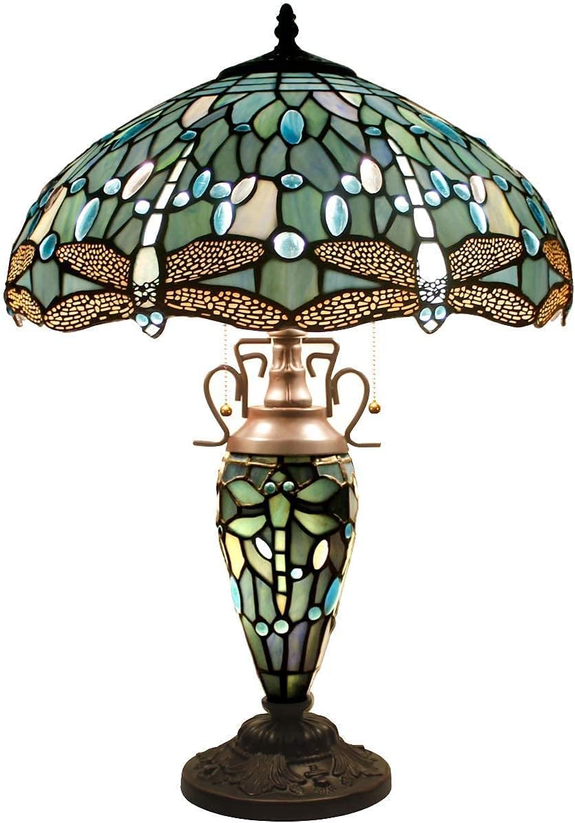 WERFACTORY Tiffany Lamp Series Stained Glass Style Lampshade Decorative Living Room Bedroom