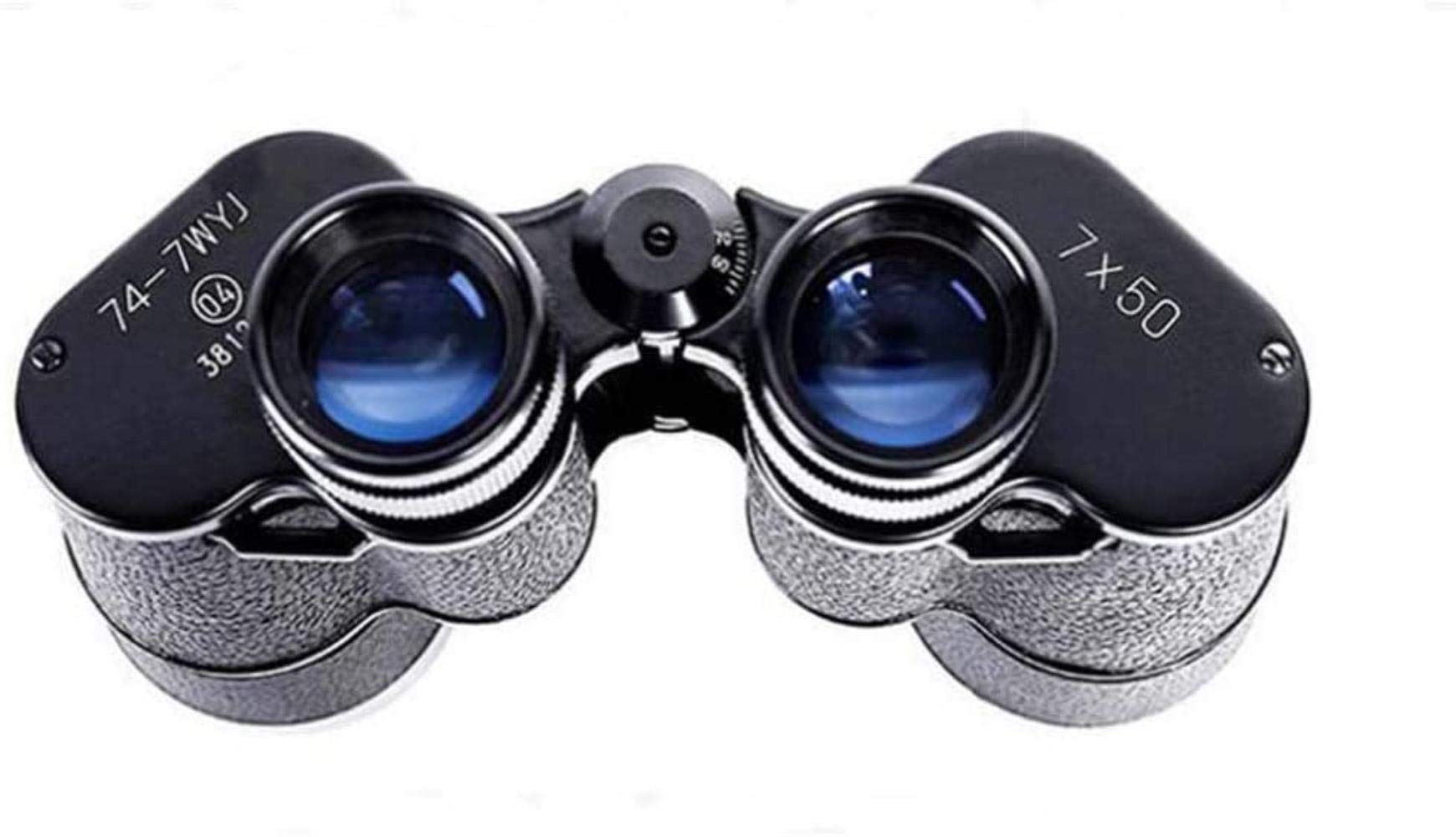 Telescopio portátil Alta Potencia, binoculares, Zoom 7X50, HD, Gran Apertura, telescopio para Poca luz, Alta resolución, óptica Real, Bolsillo Piel Vaca, observación Aves, Exteriores, Senderismo, e