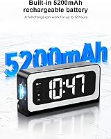 Vista 9 de Clock Camera,5G&2.4G WiFi Security Camera Indoor,2K Cameras for Home Security,3 in 1 Nanny Cam with Alarm Two-Way Talk,Color Night Vision Human