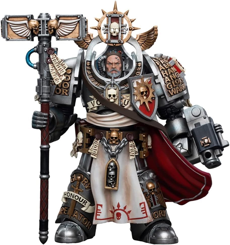 JOYTOY 1/18 Warhammer 40k Grey Knights Grand Master Voldus Action Figure Collection Model Birthday Gift