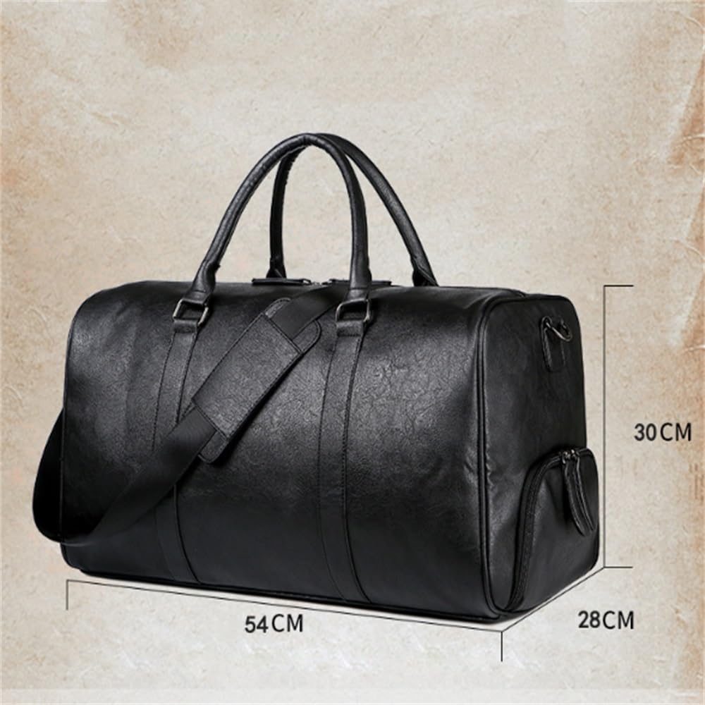 Borsa da Palestra per Donna Uomo Borsa da viaggio for fitness a tracolla in pelle uomo Fine Settimana