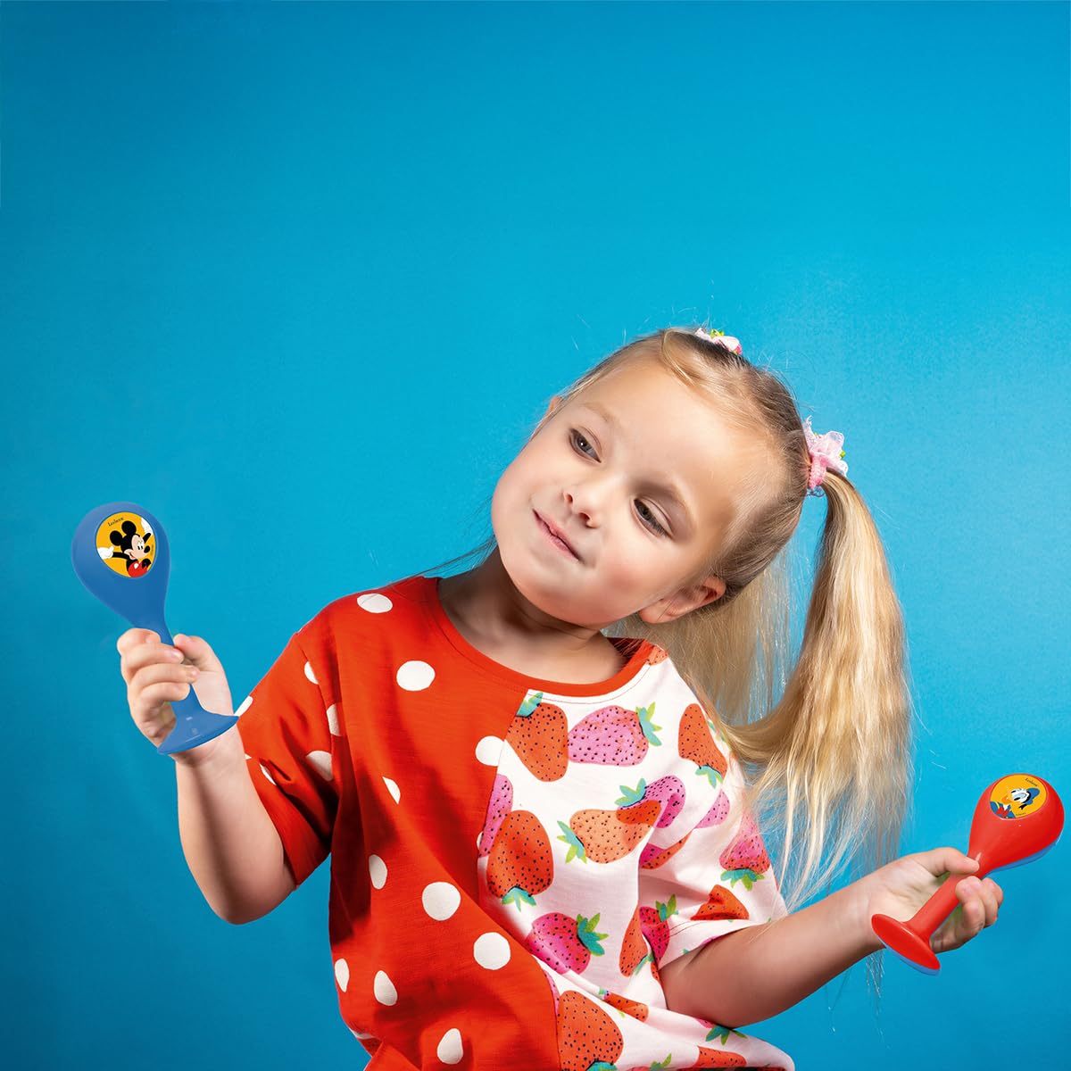 Lexibook, Set Musical 7 Piezas Mickey Mouse, Azul, Rojo, K360MCHLXB