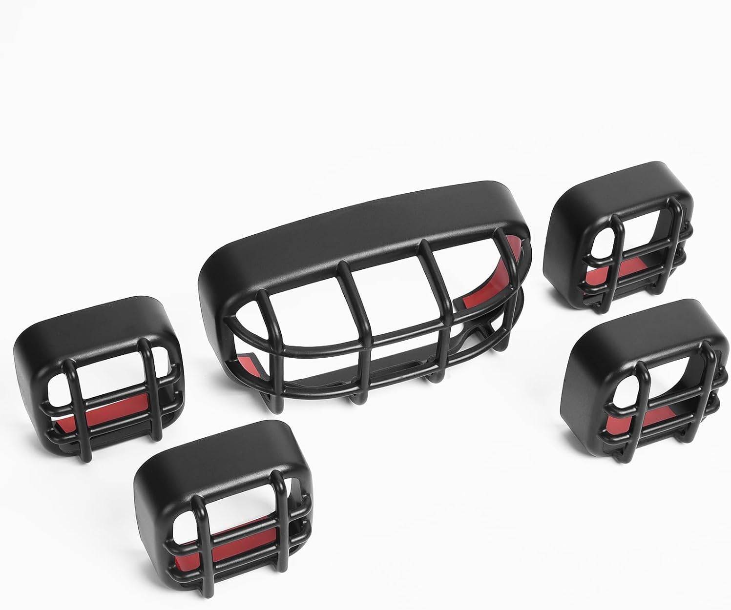 Motorcycle Headlight Grill Cover Front Rear Turn Signal Cover Taillight Cover Protector Compatible for Ho&nda Hunter Cub CT125 CT 125 Trail 125 2020-2025 (Matte black-6 PCS)