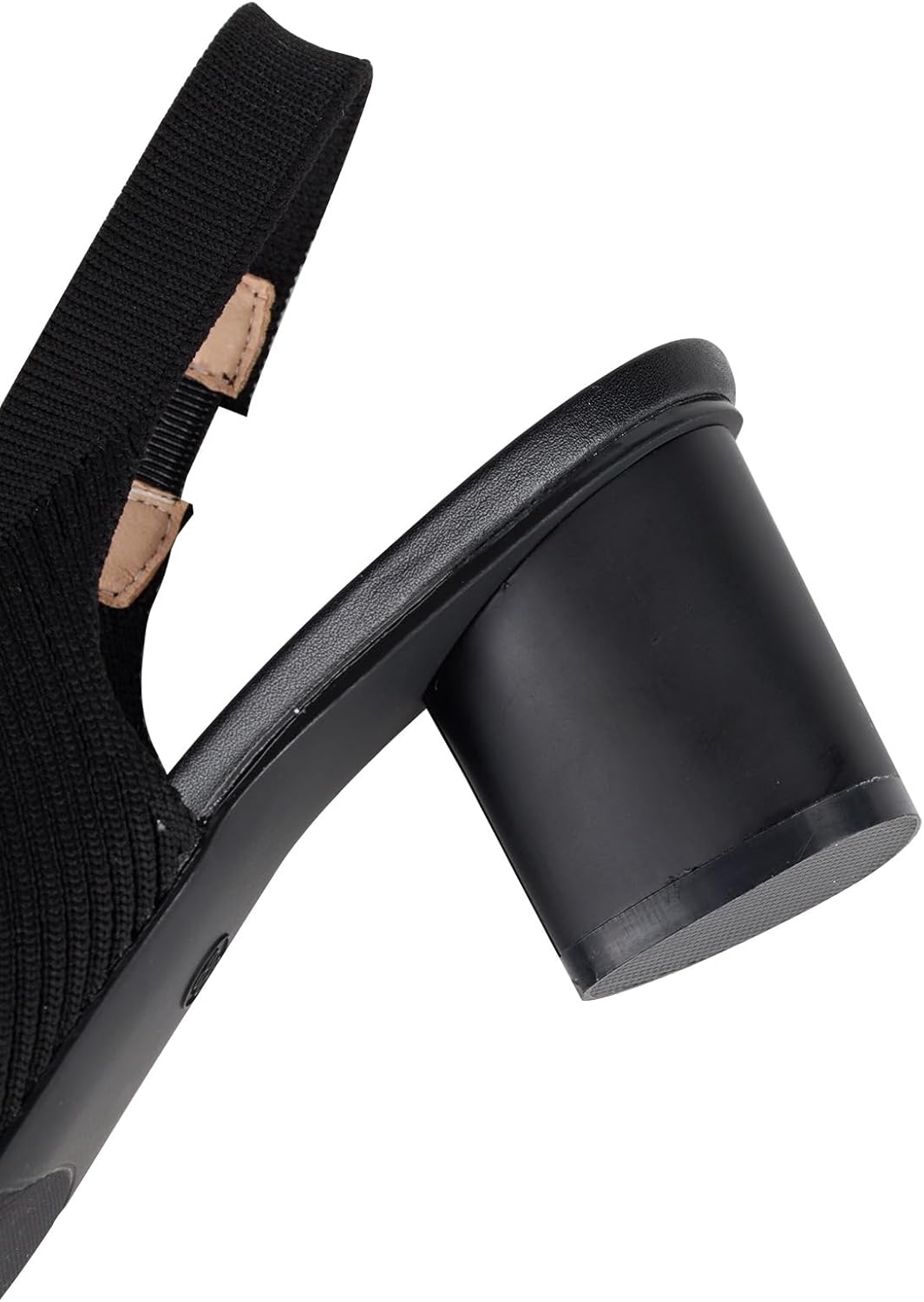 YEOJOU Slingback Heels for Women Comfortable Knitted Pumps Closed Toe Pointed Toe Dress Shoes Work - Image 5