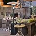 Patio Heater BALI OUTDOORS Outdoors Gas Patio Heaters Tall Standing Patio Heater Commercial Outdoor Heater (Black)