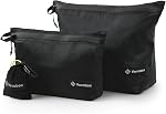 Vavabox Lightweight Travel Toiletry Bag for Women Men (Dark Blue, 3pcs) | Travel Pouch, Water-Resistant, Nylon Zipper, Travel Essentials, Camping Gym