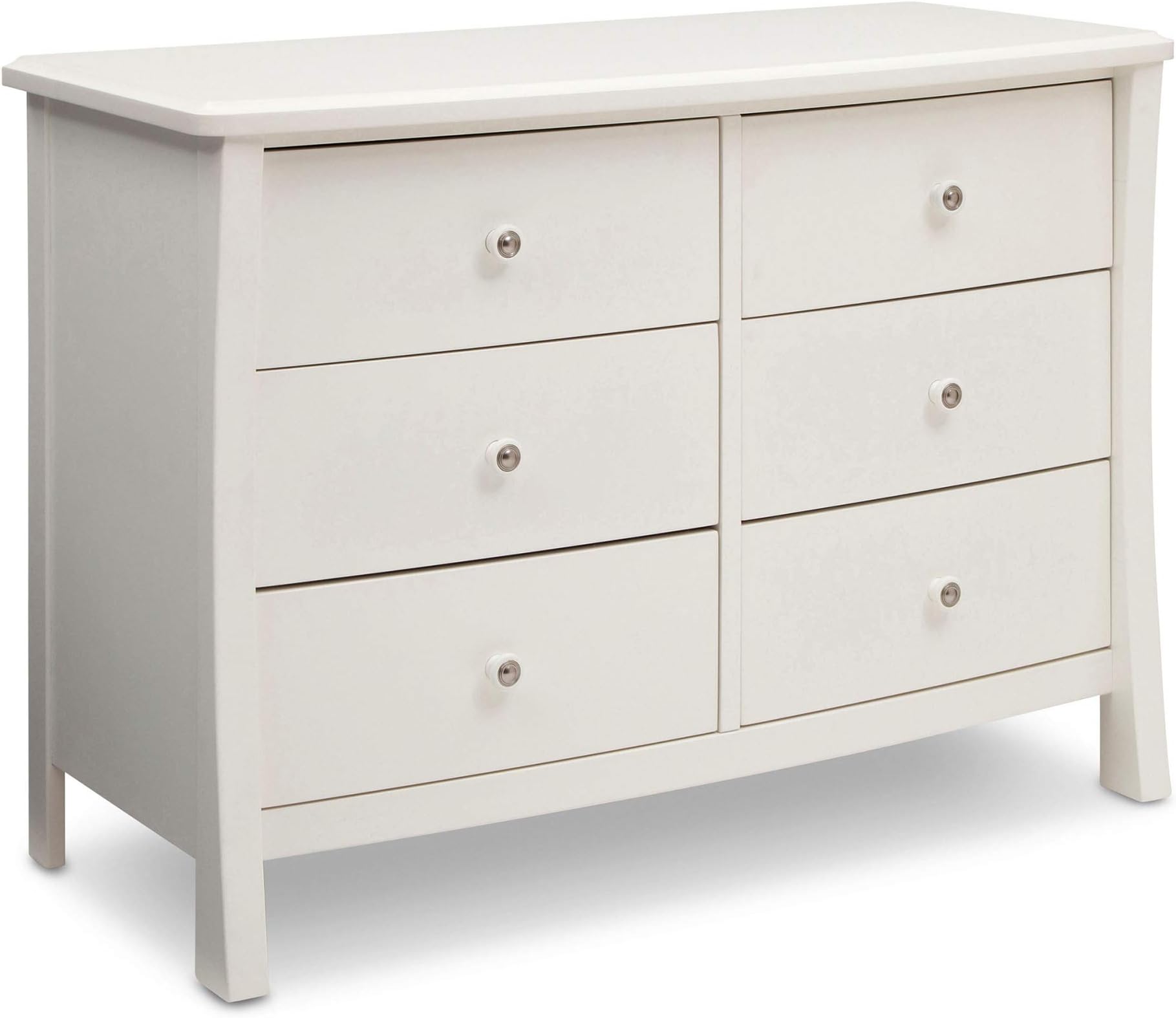 Simmons Kids Slumbertime Madisson 6 Drawer Dresser, White Ambiance