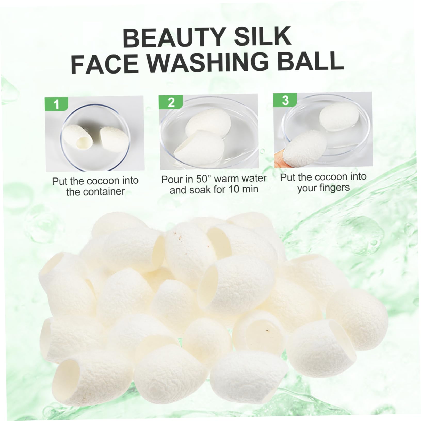 minkissy 300 Piezas Exfoliante De Puntos Negros Exfoliante Para El Cuidado De La Piel De Seda De Belleza A7 Limpieza De Seda Natural
