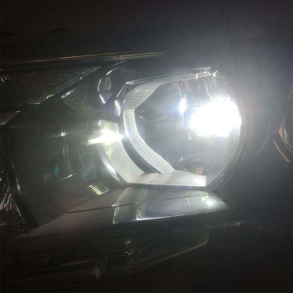 2X H7 LED 6000K Super White 110W 8000LM Zestaw świateł mijania świateł przeciwmgielnych