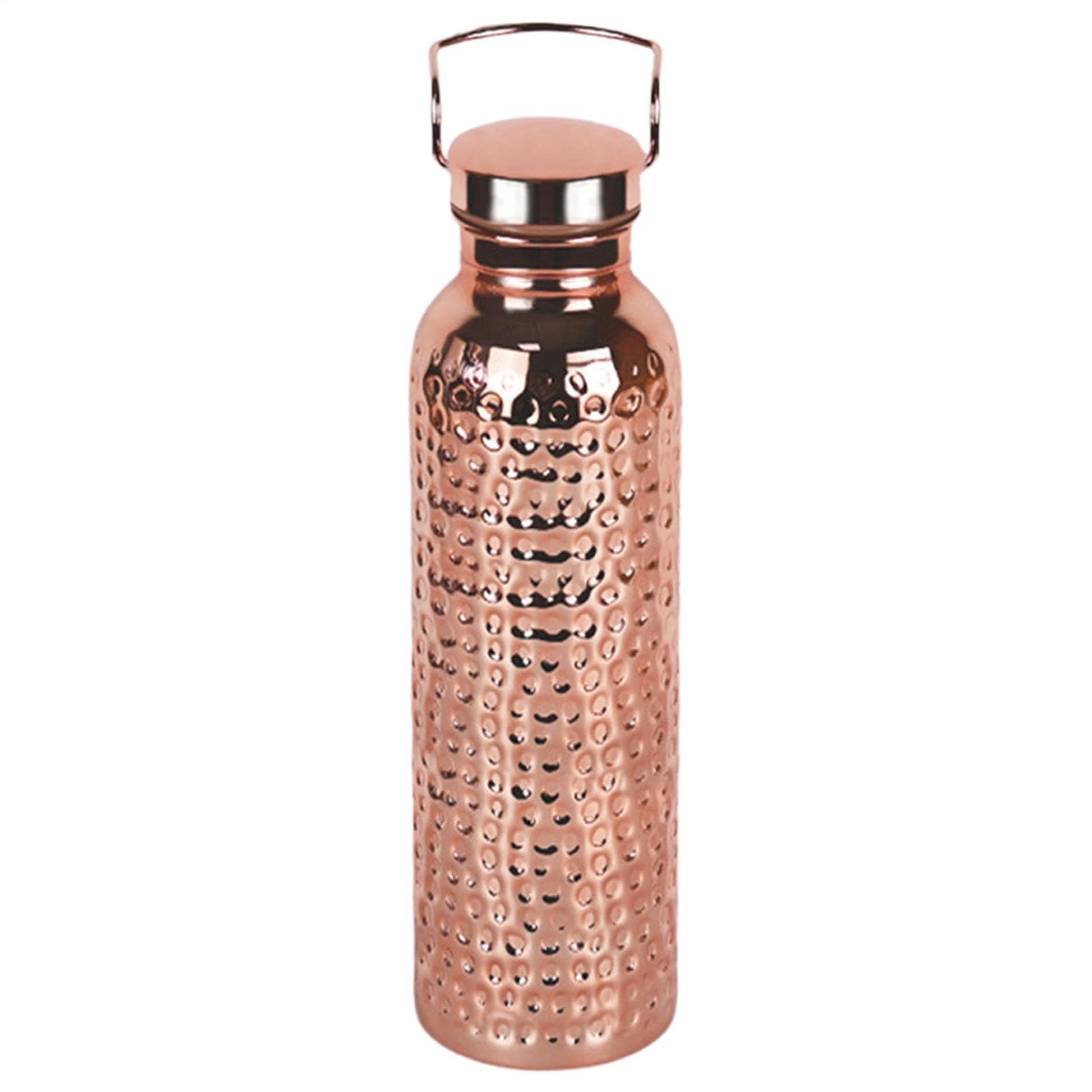 Copper Water Bottle - 800ML Stainless Steel Insulated Drinkware, Portable Thermal Beverage Container, Durable Hydration Flask | Eco Friendly Metal Water Bottle,for Camping Hiking Travel Outdoor