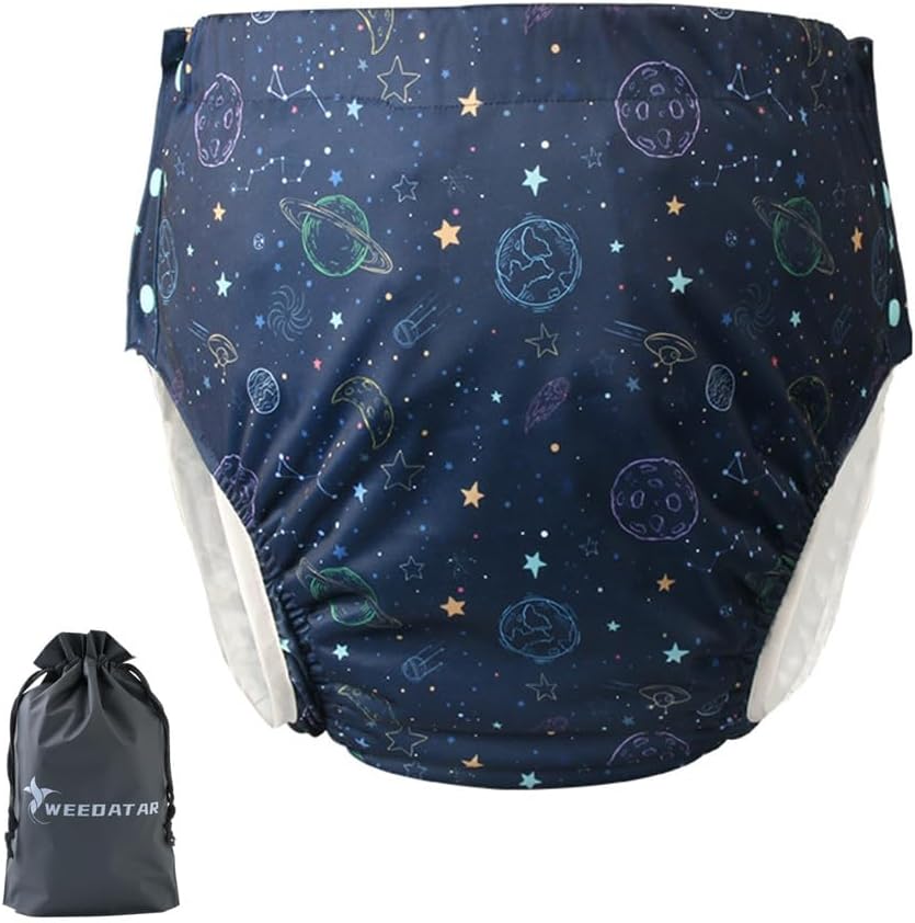 WEEOATAR Unisex Reusable Adult Cloth Diaper,Washable Swim