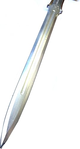 Miniatura 4 de PKK Espada de espuma de fantasía, esqueleto dorado a dos manos, espada medieval bárbara atlante de alta densidad para cosplay y colección (co),