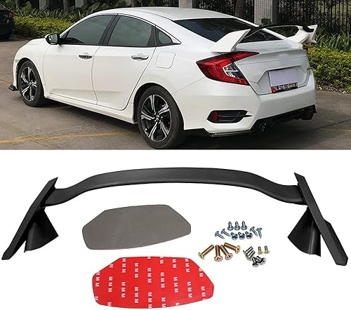 Miniatura 1 de JDM CTR T-R Style - Alerón trasero para Honda Civic Sedan 2016-2019 de 10ª generación