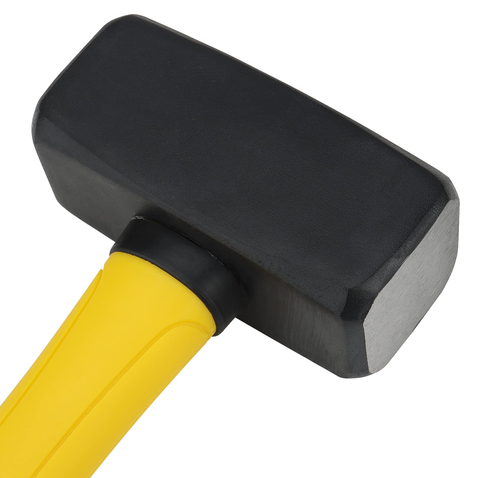 NGOSUET - Mazzetta da Muratore 1500 g, 2 Pezzi, Testa in Acciaio Forgiato Temprato, Manico in Vetroresina Antiscivolo, Martello per Muratura e Demolizione