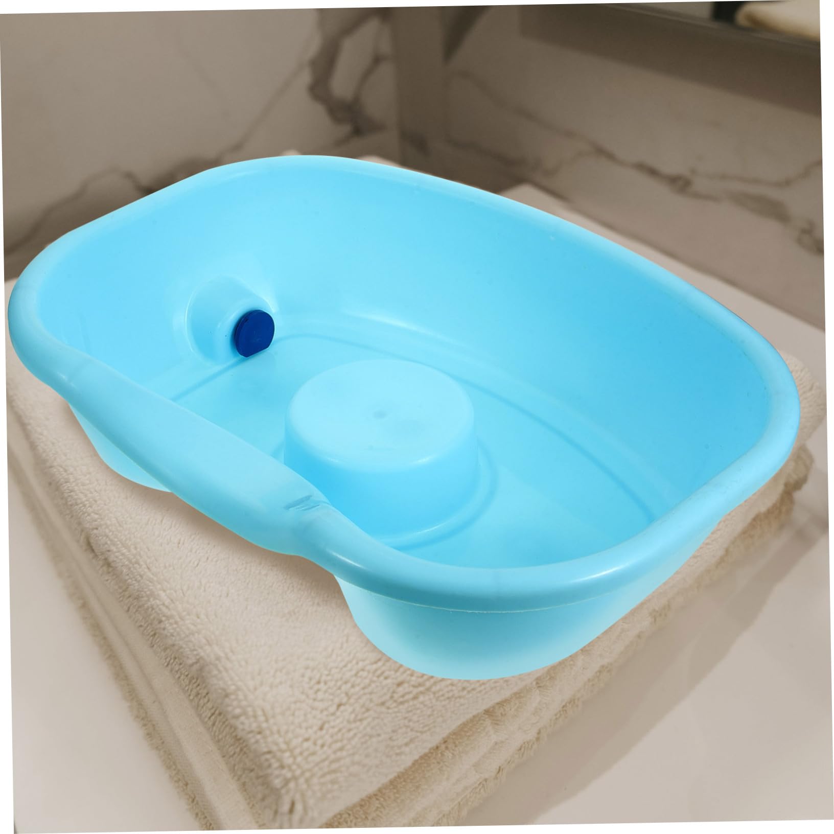 Lavacapelli da Letto Portatile in Abs con Tubo per Allettati