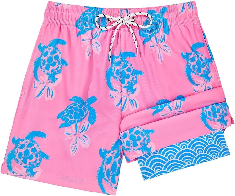 Century Star Boys Swim Trunks with Compression Liner-Anti Chafe Quick Dry Bathing Suit Beach Shorts for Kids 2-16 Years