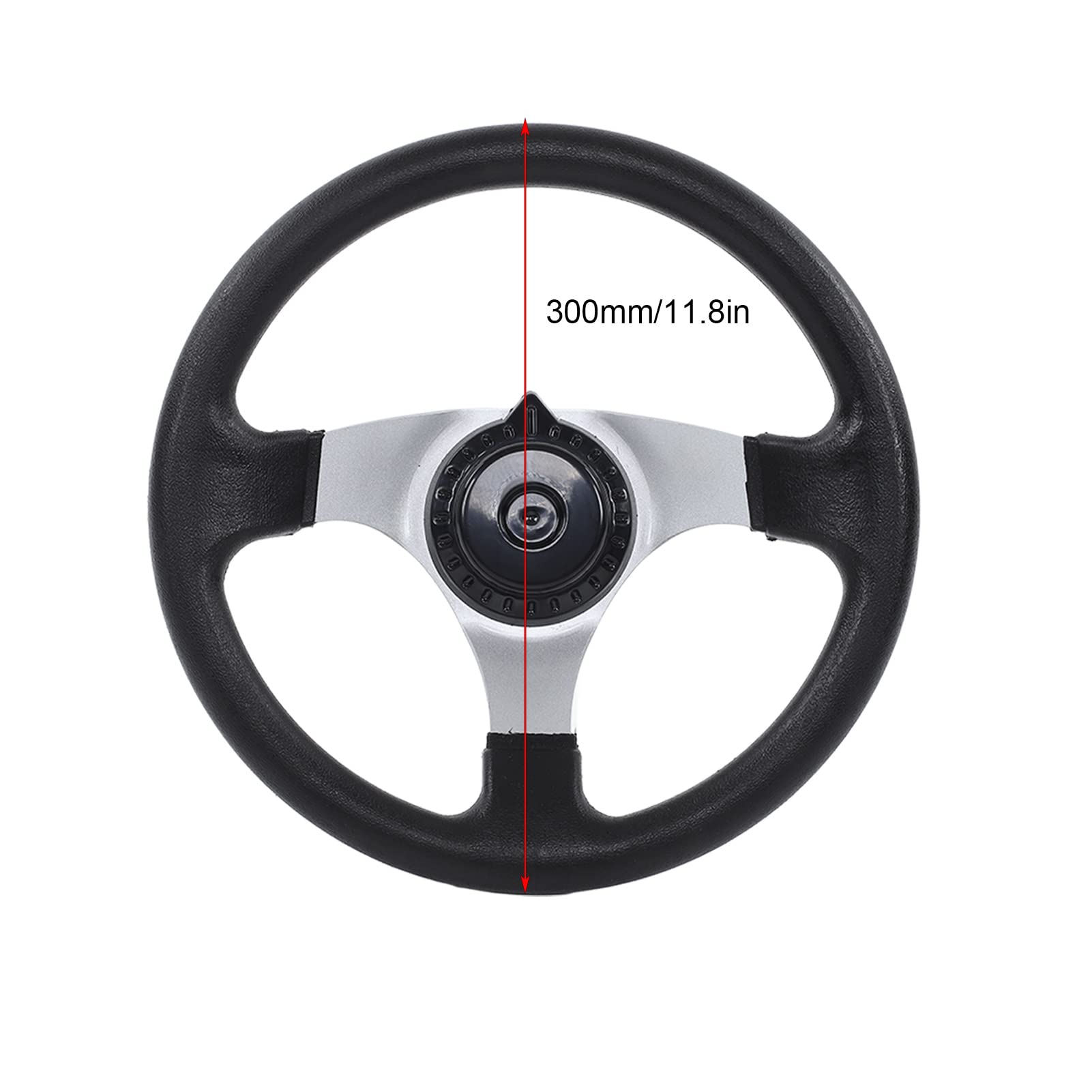 Conjunto de Volante Go Kart, Ajustable, 11,8 Pulgadas de Diámetro, Duradero, Resistente, Kit de Eje de Barra de Amarre para Quad ATV UTV