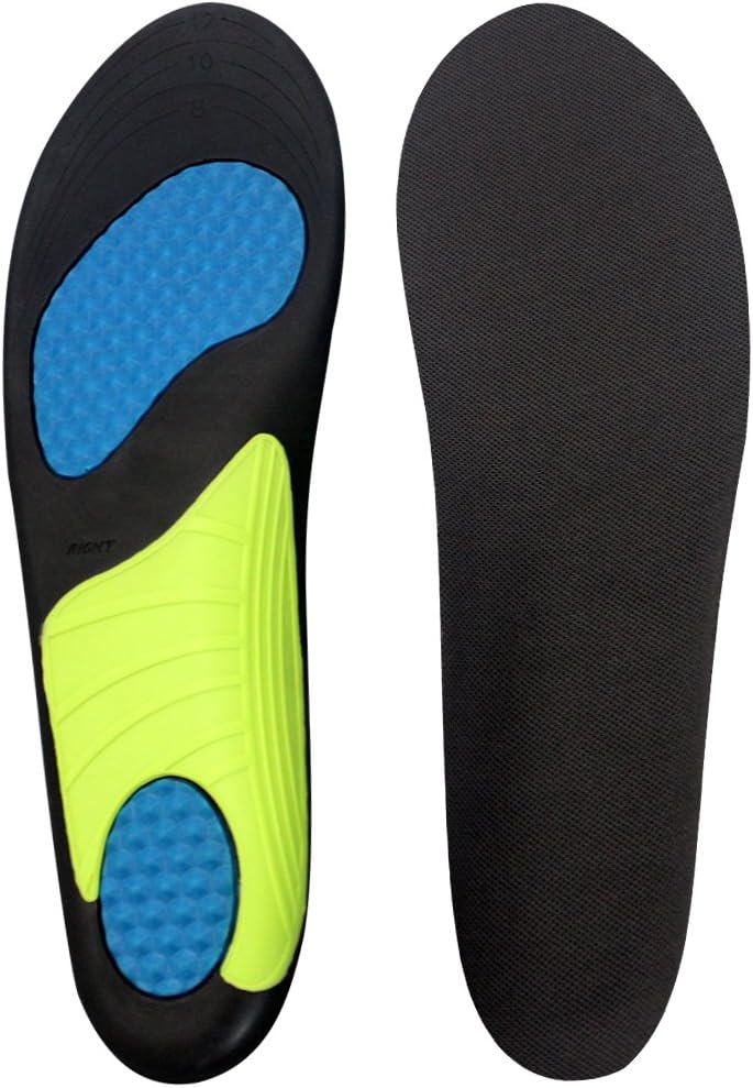 Athletic Arch Support Inserts Insoles for Men and Wowen Running Basketball Shoes,Sport/Work Boots (Women US 6-9/Men US 5-8)