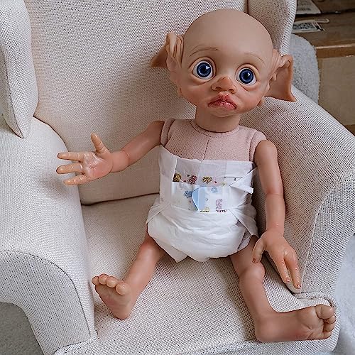 Muñeca Reborn de 17 pulgadas iCradle estilo Elfo hecha a mano miniatura 6