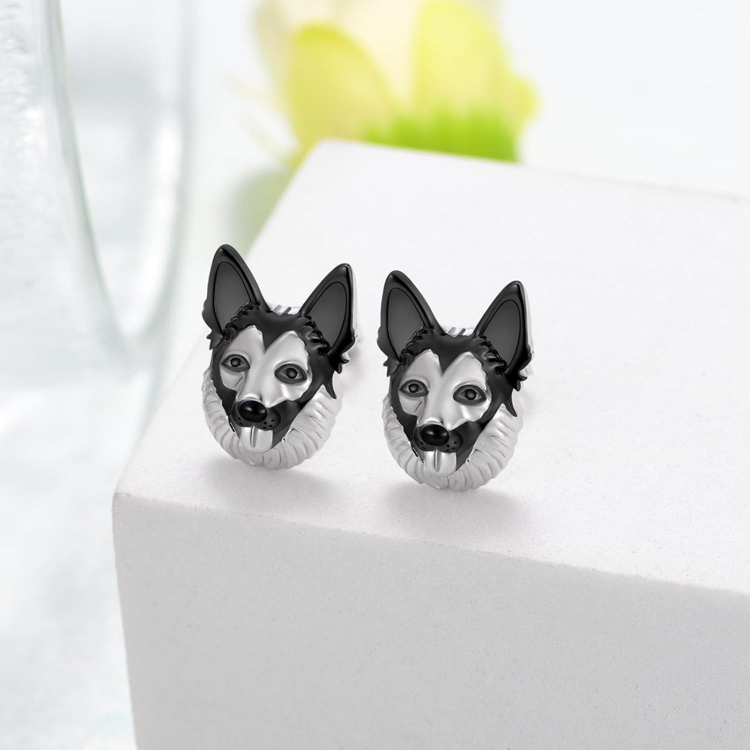 Corgi/Pomeranian/West Highland White Terrier/Yorkie/German Shepherd/Sheltie Earrings 925 Sterling Silver Dog Puppy Animal Stud Earrings Jewelry Gift for Women