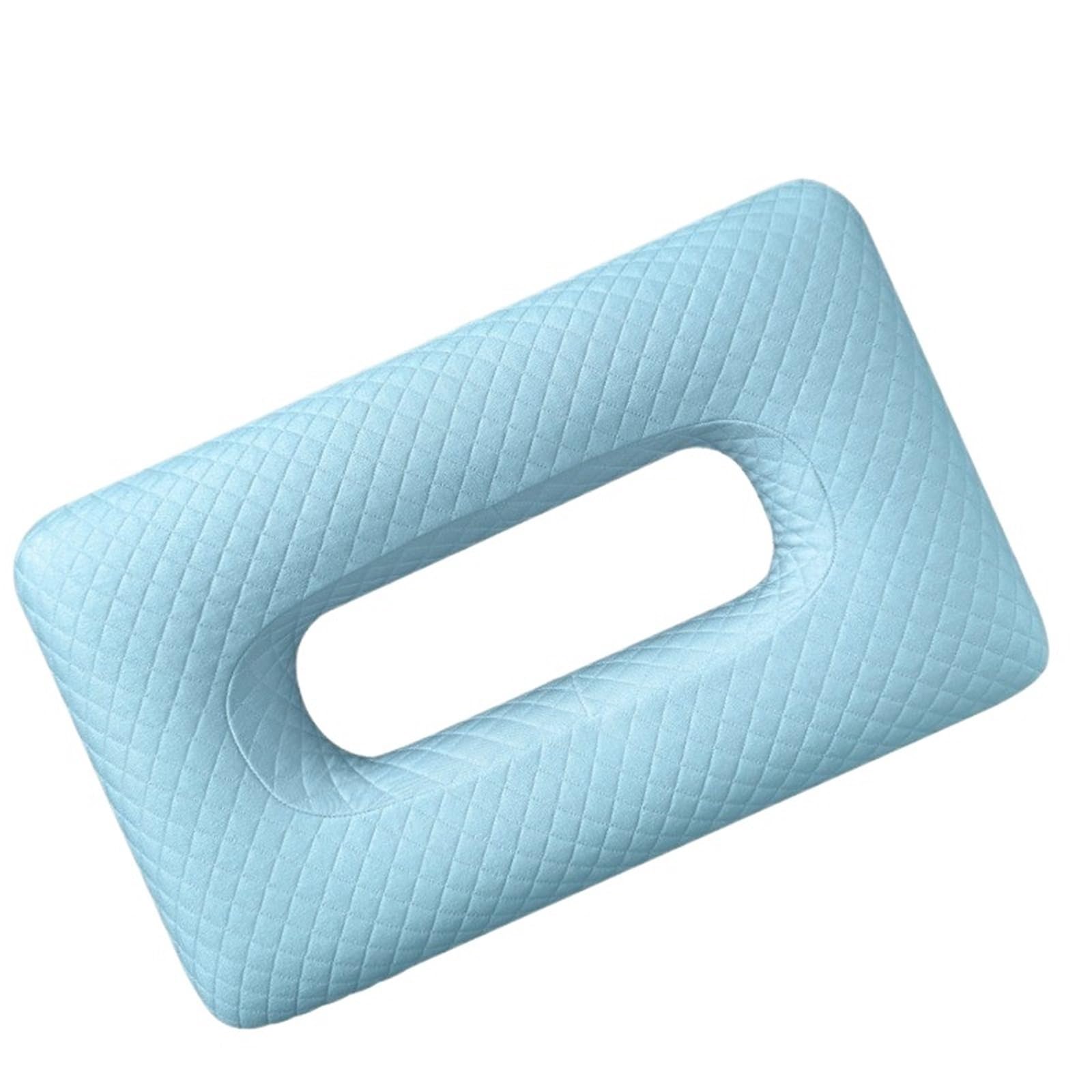 FonHNDG Piercing Pillow Earring Hole Pillow Hollow out Memory Foam Ear Protection Side Spers No Prure Rectangular(Color 3)