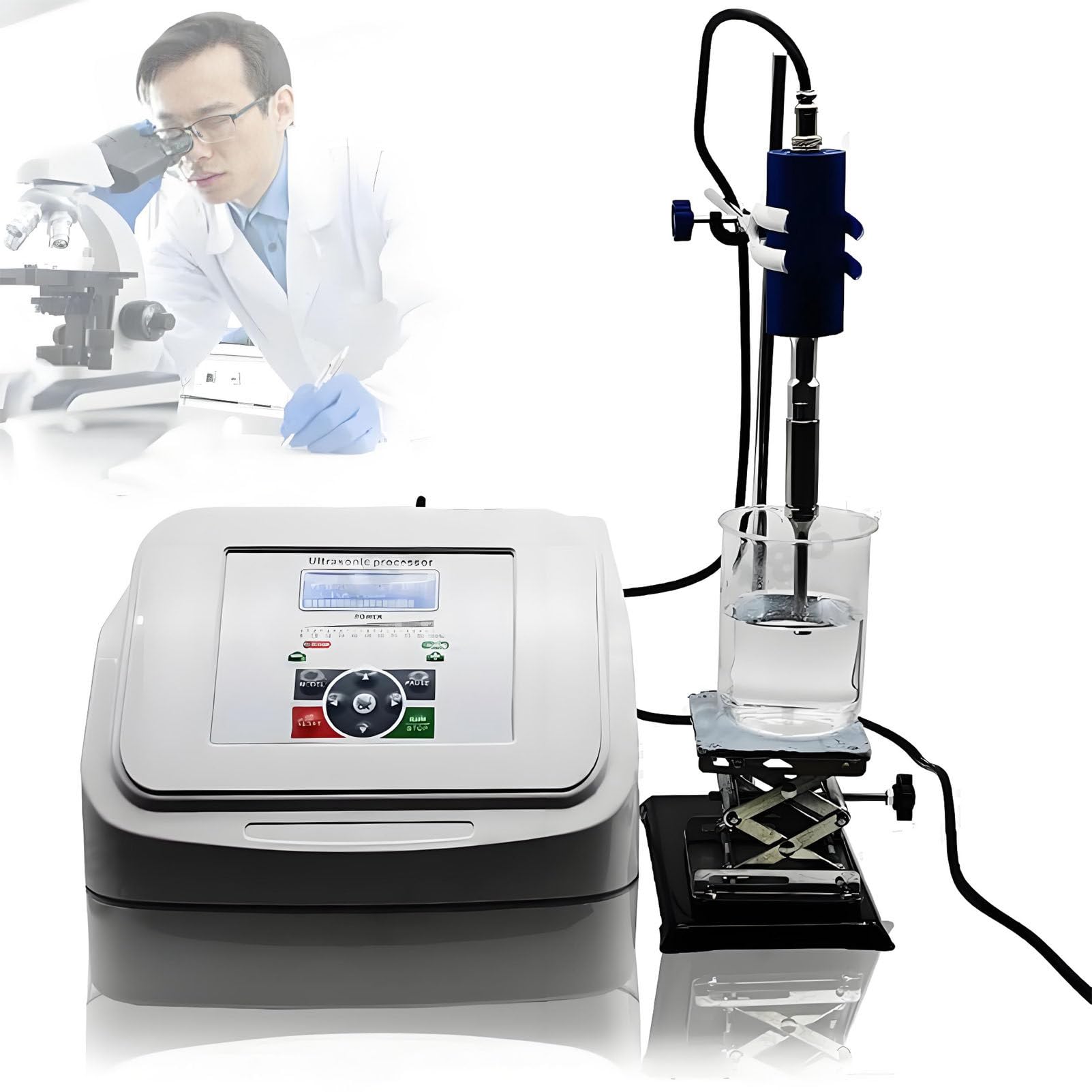Mini-Ultraschallhomogenisator/Zellaufschlussgerät – Digitale Steuerung, < 600 ml Fassungsvermögen, für Biologie, Optik, Schmuck, Luft- und Raumfahrt, Hardware 110V