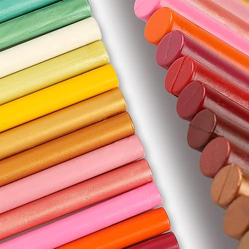 Miniatura 4 de YOSENLING 12 varillas de cera de sellado blancas para sello de cera, ideal para invitaciones de boda, paquetes de vino, sobres de tarjetas,