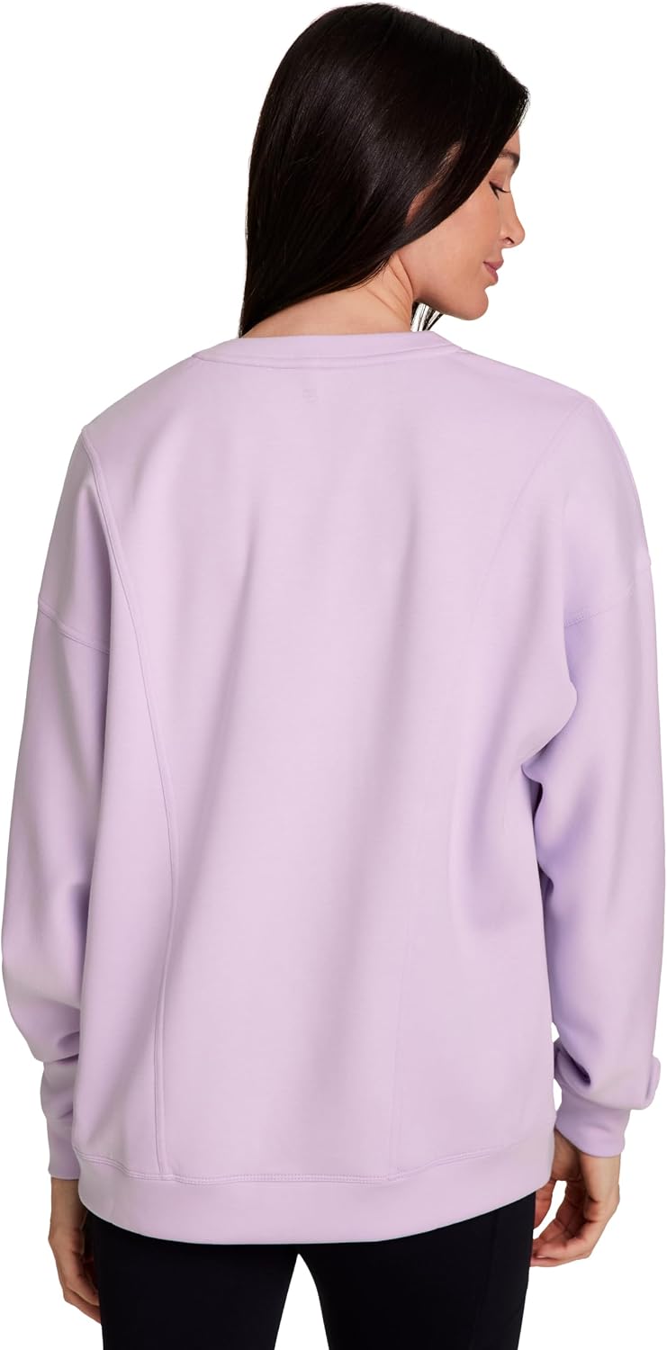 RBX Transitional Sweatshirt for Women, Luxe Athleisure Sweatshirt Ultra Lightweight Long Sleeve Super Soft Pullover