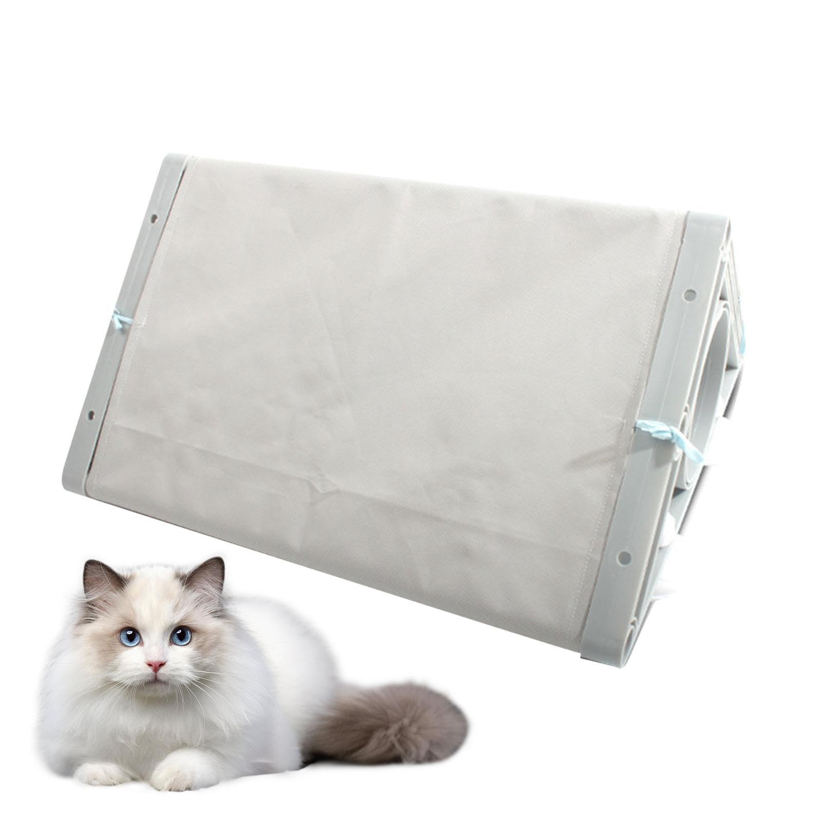 Fukamou Cat Window Shelf - Mesh Fabric Window Perch with Suction Cups for Indoor Cats - Cats Playing Toys for Balcony, Pets Shelters, Living Room, Bedroom, Game Room
