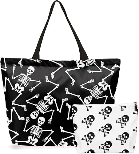 Bolsa de maquillaje Calavera Hippie Gótica Decoración Gótica Accesorios Horror Skull, Multicolor597