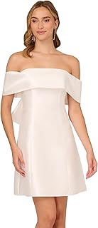 Women's Mikado Bow Short Dress