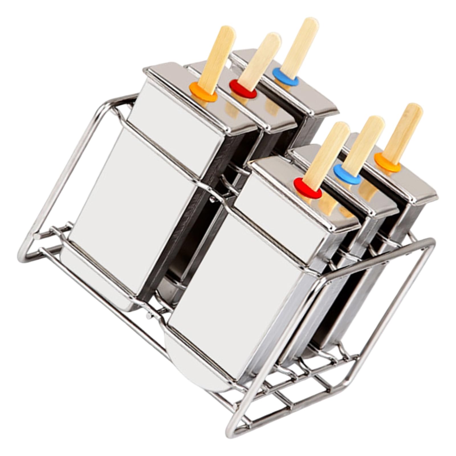 APGLSXY Safe User-Friendly Ice Cream Stainless Steel for Hygienic Homemade Snacks and Simple Maintenance Ice Cream Molds