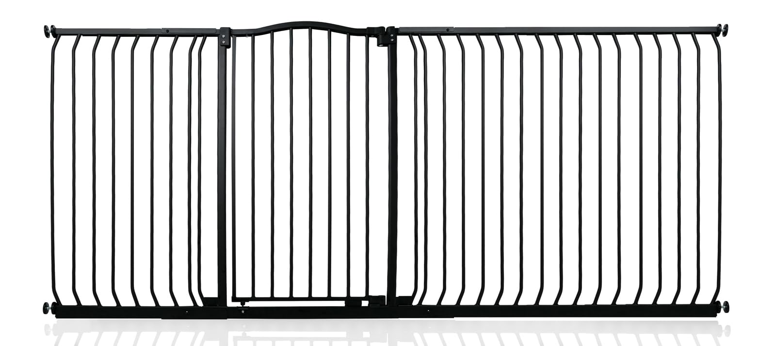 Safetots Extra Tall Curved Top Safety Gate, 116cm - 125cm, Matt Black, Extra Tall 100cm in Height, Pressure Fit Stair Gate, Baby Gate for Doors Hallways and Spaces, Safety Barrier, Easy Installation — view 61