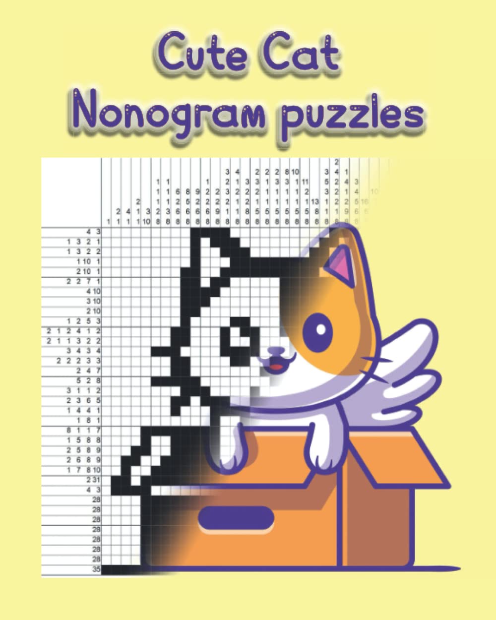 Cute Cat Nonogram puzzles: 20 mid-level cute nonograms for cat lovers.