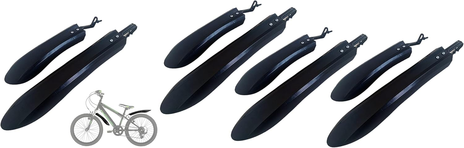 Mountain Bike Fender Bike Mudguard Set for 24'' 26'' 28" with 1 Bicycle Front and 1 Rear Fenders