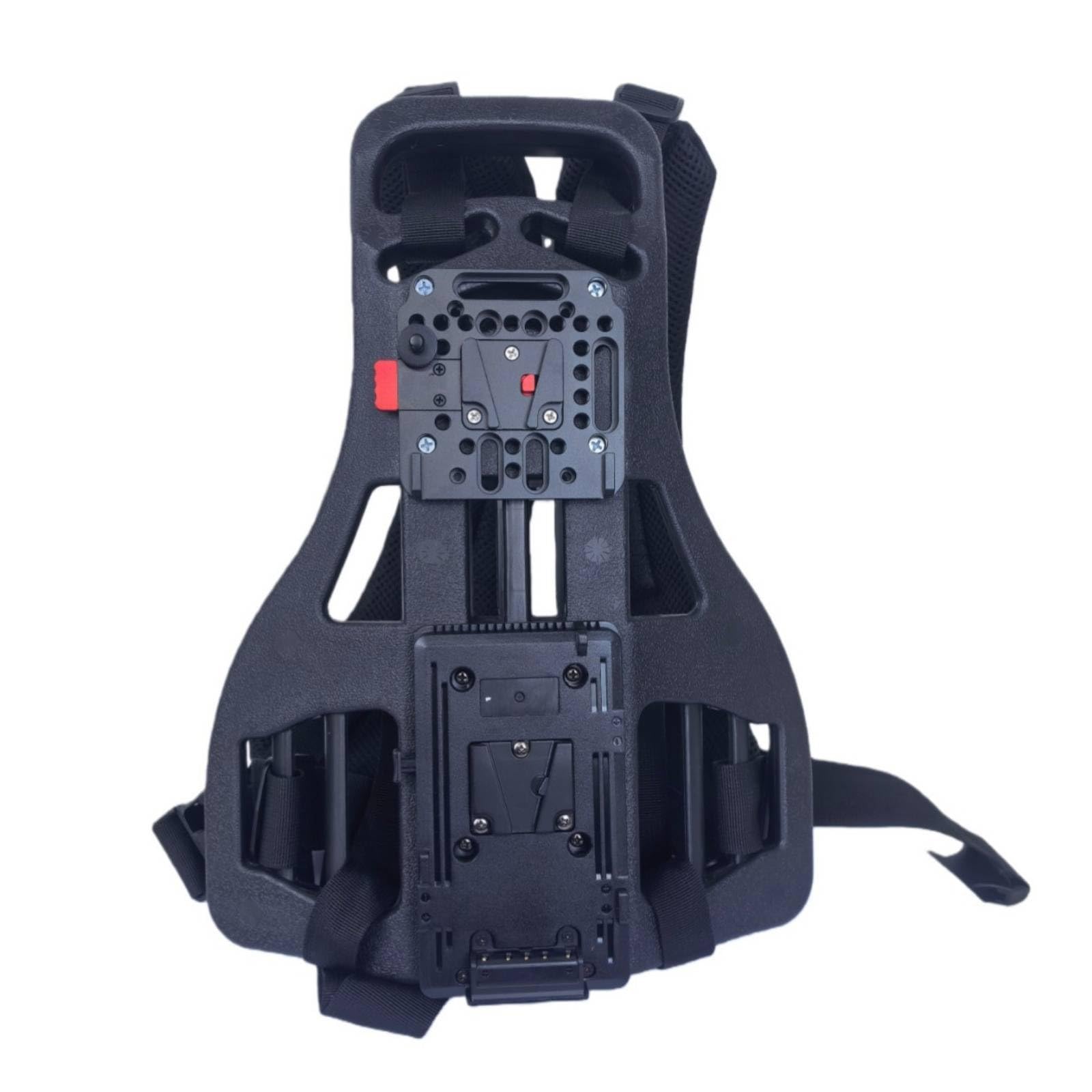 Gralara Arnés con Placa Montaje Libres Soporte Ajustable para Streamers, Camarógrafos, Transmisión en Emisión, Exteriores