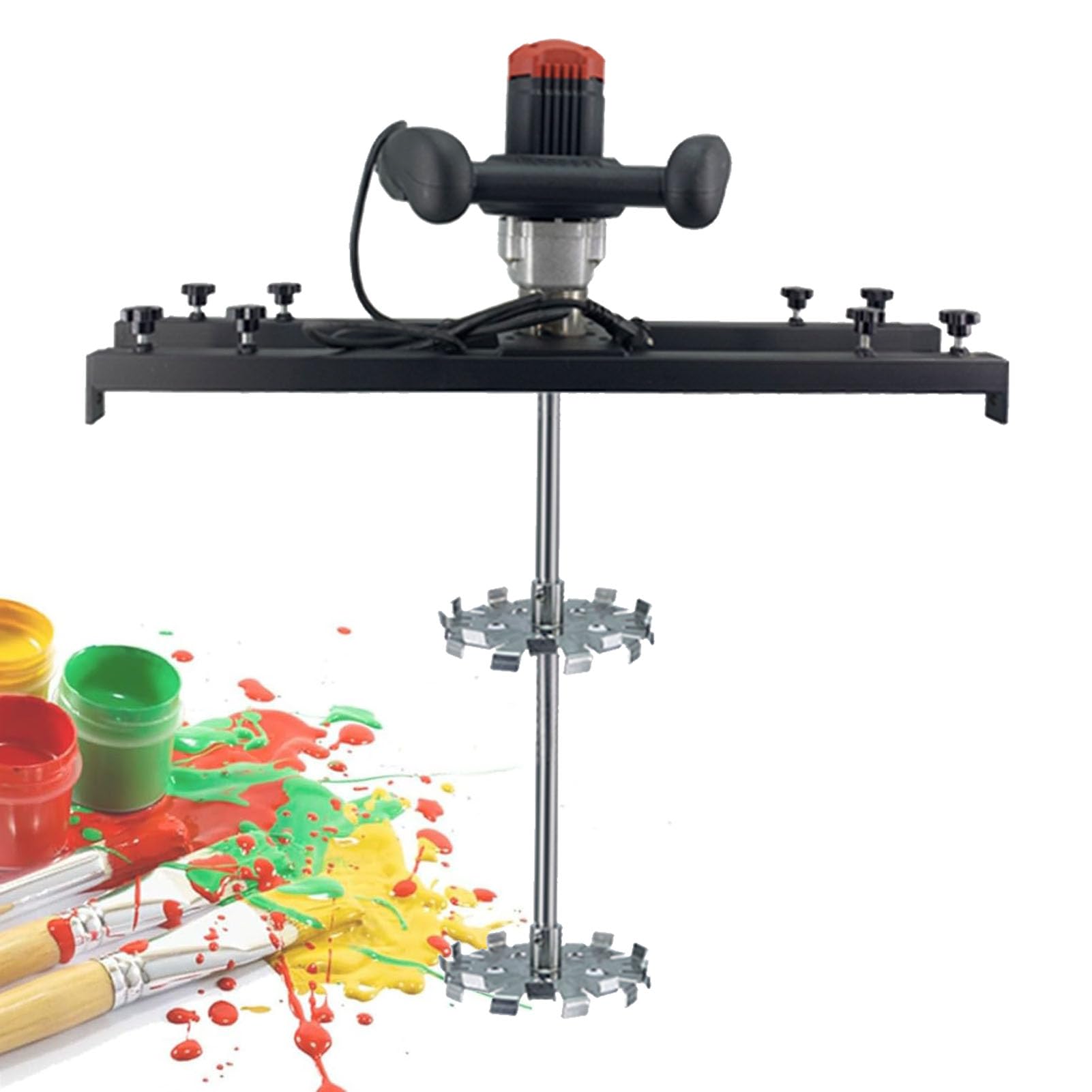 YNBSHGAA Electric Paint Mixer, 3280W Agitator for IBC Tanks and Barrels, Commercial Drum Stirrer with Support Hanger, Ink Dissolver Machine,A