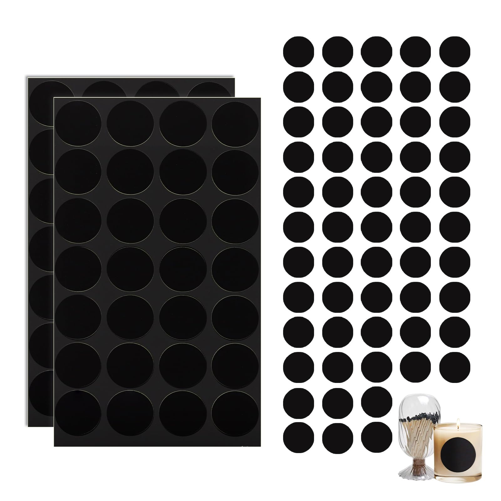 56 PCS Match Striker Stickers, 1" Match Striker Paper with Adhesive, Ideal for Fireplace Matches