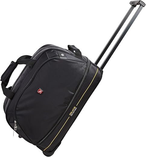 OIWAS Small Rolling Duffle Bag with Wheels, Travel 22 inch Carry On Luggage Unisex-Adult Short Term Trips Expandable 50L to 60L
