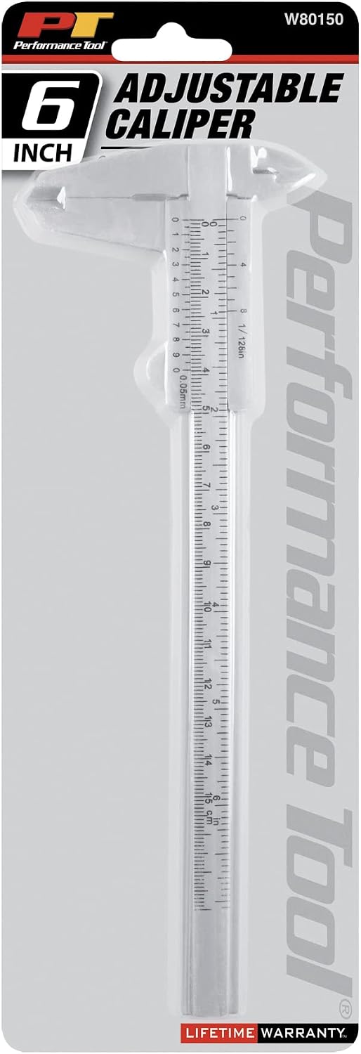 Performance Tool W80150 6-Inch Plastic Caliper,