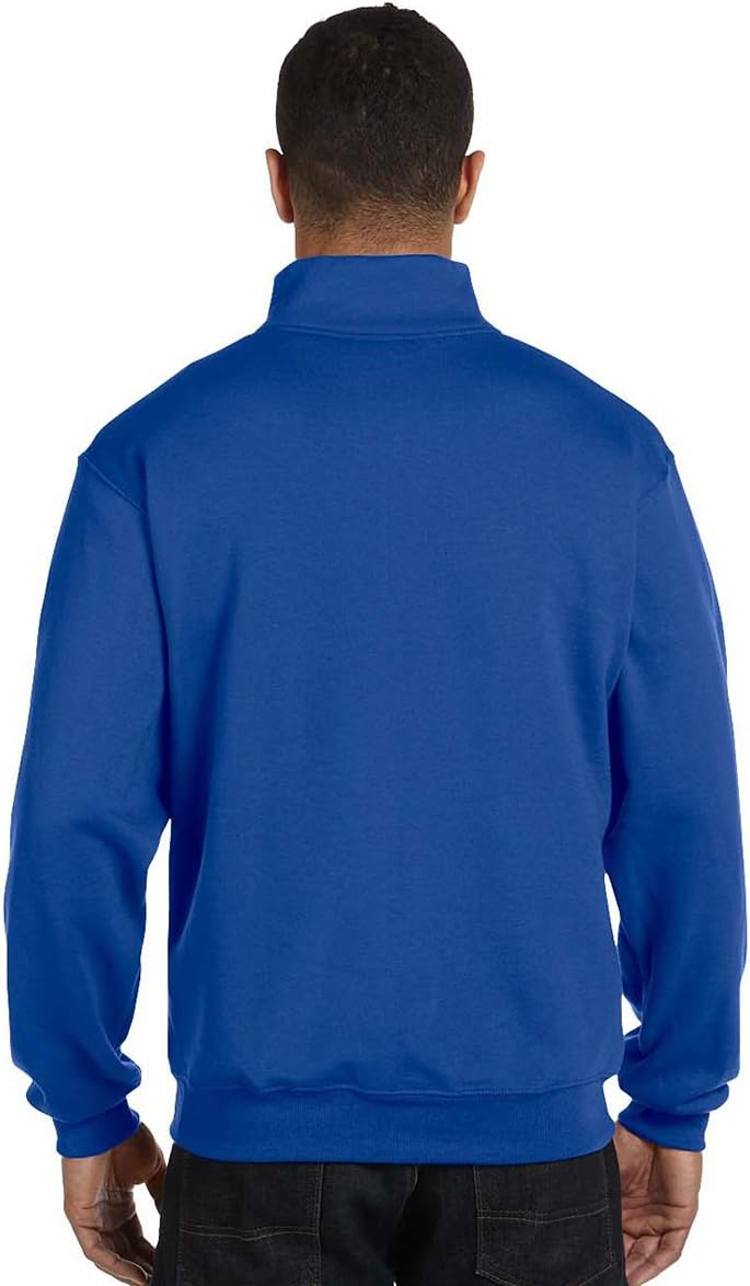 Jerzees Men's NuBlend 1/4 Zip Cadet Collar Sweatshirt - Image 2