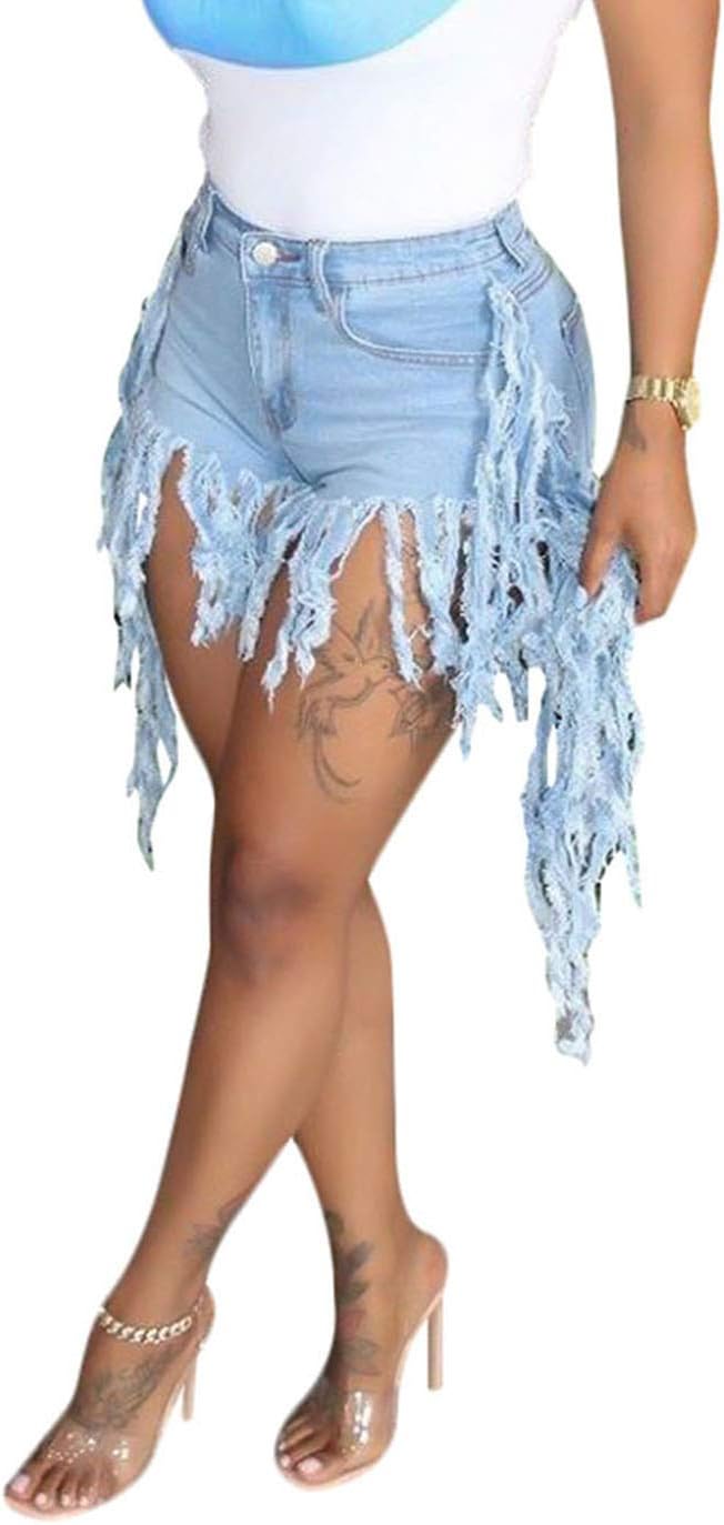 SIAEAMRG Jean Shorts for Women Summer High Waisted Denim Casual Pockets image 2