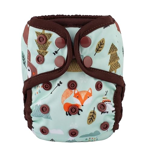 Miniatura 30 de Pañal para bebé recién nacido de 8 a 10 libras para niñas (flamenco y cactus)