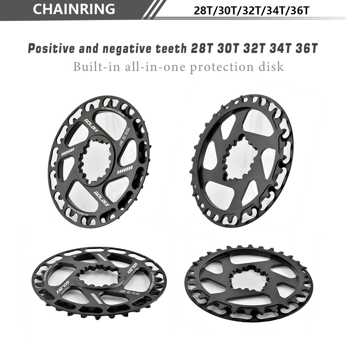 110/127/140/150/155/160mm Bracci Pedivella Integrati Cavi per Bicicletta Pieghevole per Bambini Corona 28/30/32/34/36T Guarnitura in Lega di Alluminio per 7-12 velocità(36T-140mm)
