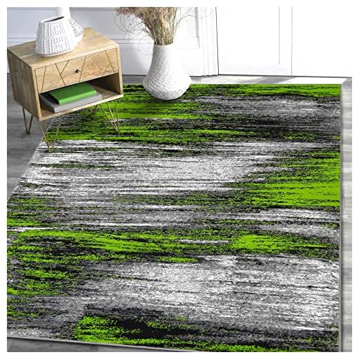 Vivid Abstract Contemporary Area Rug