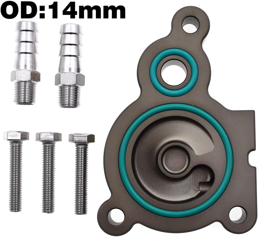 CVT Gearbox Cooler Adapter For Honda 10th 11th Gen Civic 1.5T FC1 FE1 FK7 Accord CY1 Transmission Oil Cooler Base Plate Sandwich (14MM)