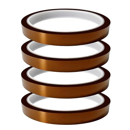 VCHOMY Cinta de calor para sublimación, prensa de calor, poliimida de transferencia de calor, 500 , resistente a altas temperaturas, Kapton, cinta