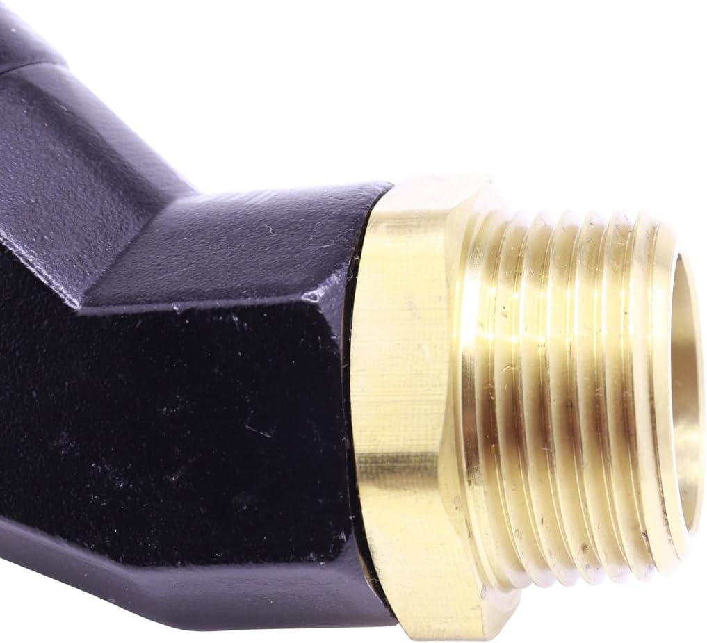 Automatic Shut Off Black Fuel Nozzle Kit.Includes a ¾" NPT Fuel Pump Handle with a convenient 360° Hose Swivel and a 13/16" Spout designed for a 16 gpm Flow Rate for Gasoline,Diesel,Kerosene