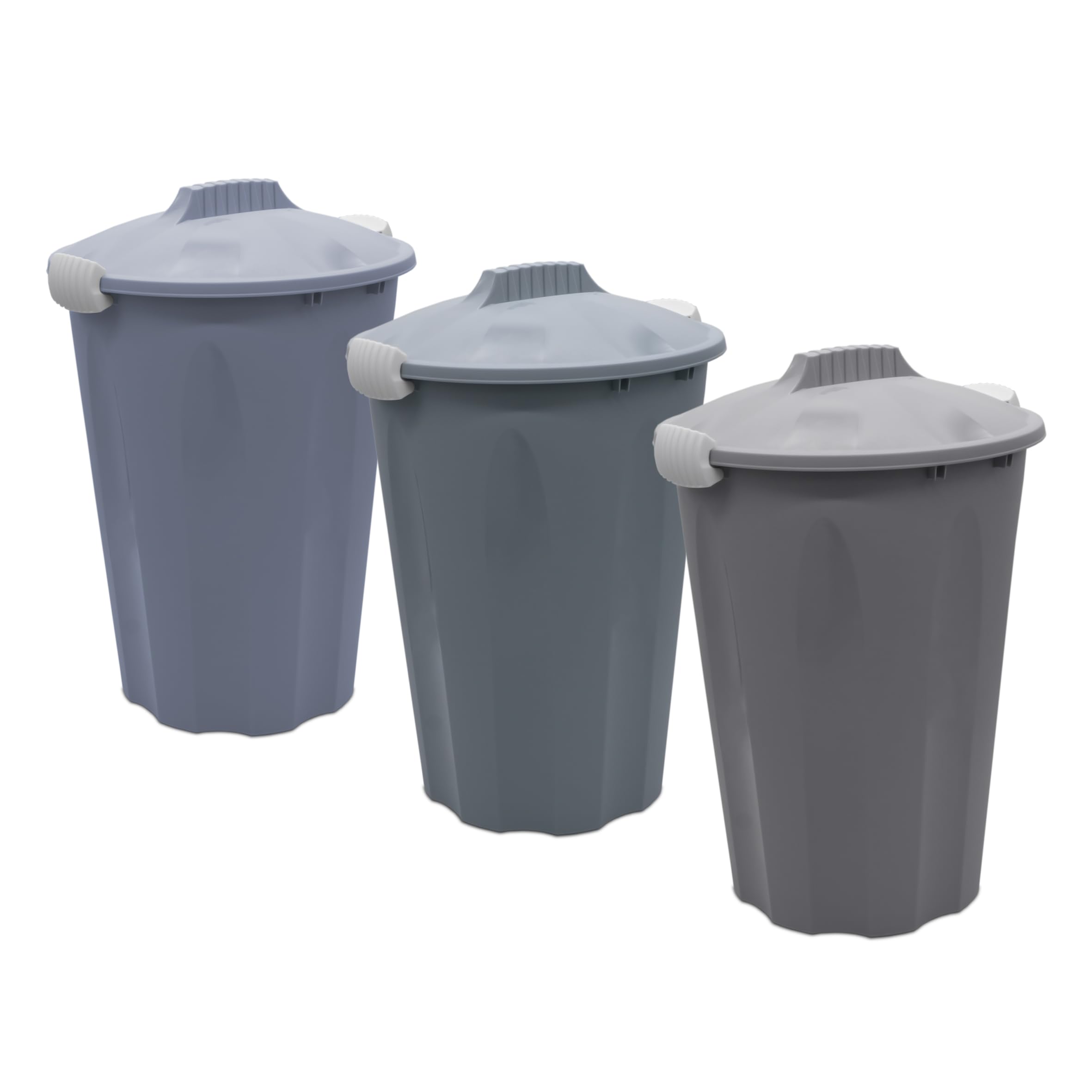 Maxi-bidone universale per la spazzatura, 40 litri, con coperchio bloccabile, in 3 colori