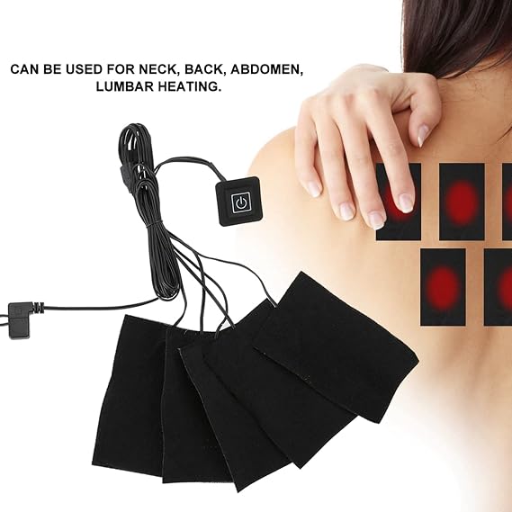 USB Heater Pad 5-Pack Electric Heating Elements
